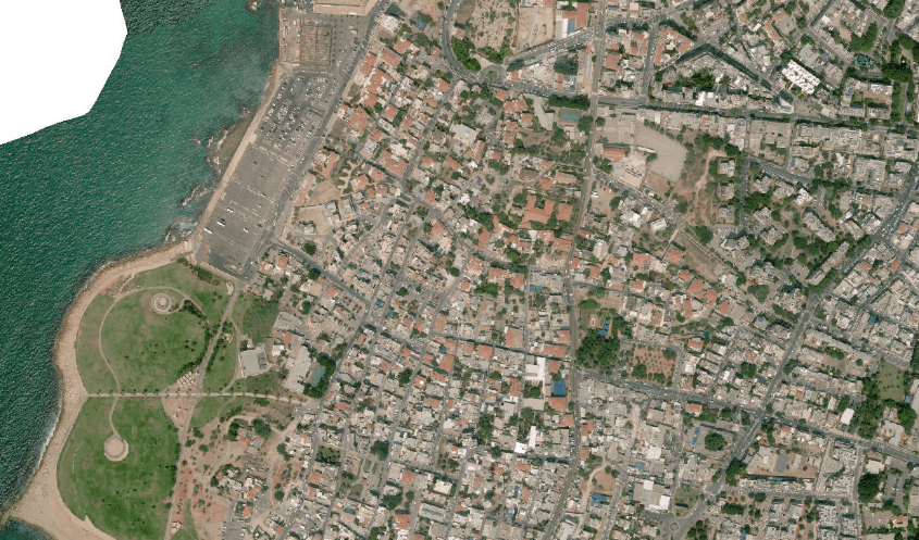 תמונה אורטופוטו תל אביב