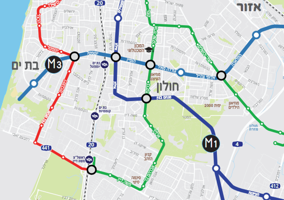 קו המטרו שמאי מקרקעין בבת ים