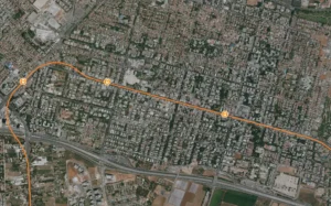 מפת קו המטרו בכפר סבא שמאי מקרקעין