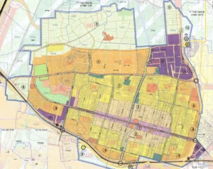 מפת מתחמי תכנון שמאי מקרקעין ברעננה